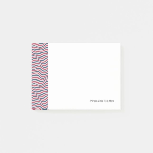 Striped pattern 2 post-it notes (Front)