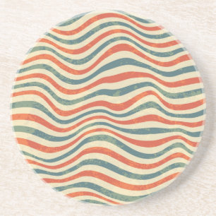 Striped pattern coaster