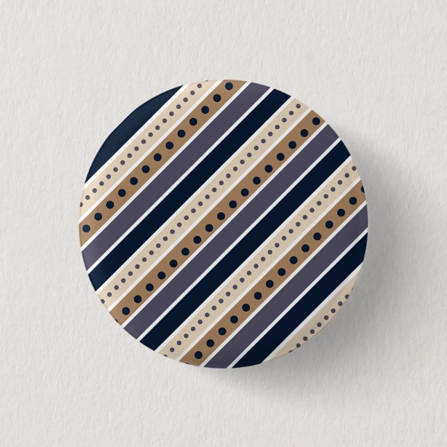 Striped pattern design button (Front)
