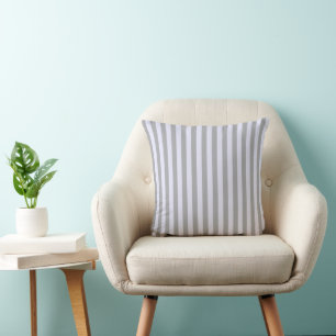 Striped pattern in grey and lavender cushion