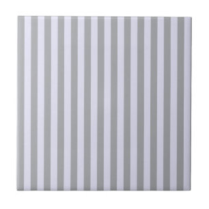 Striped pattern in grey and lavender tile