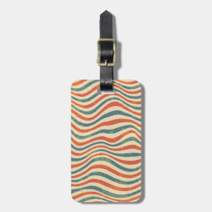 Striped pattern luggage tag