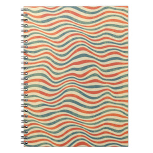 Striped pattern notebook