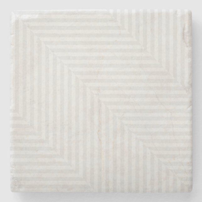Striped pattern paper background stone coaster (Front)