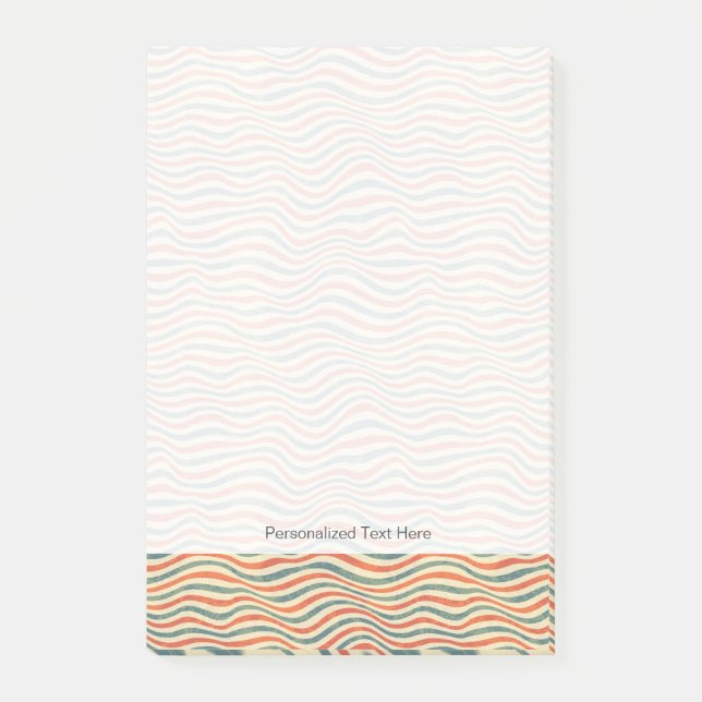 Striped pattern post-it notes (Front)