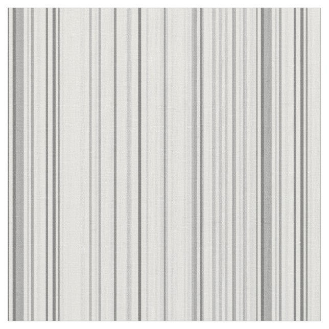 Striped Pattern Print Stripes White Grey Grey Fabric (Close Up)