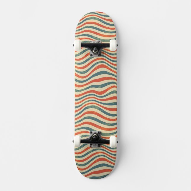 Striped pattern skateboard (Front)