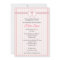 Striped Pink Cross Invitation