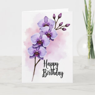 Striped Plum Blossom Card