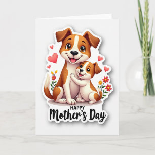 Striped Puppy Affection Card