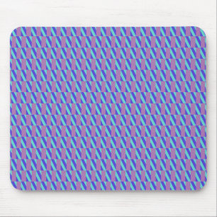 Striped Purple and Blue Pattern Mouse Mat