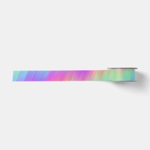 striped rainbow blend : satin ribbon