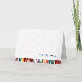 Striped Rainbow | Greeting Card | Customisable