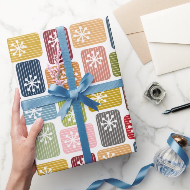 Striped Rectangles  Wrapping Paper (Gifting)