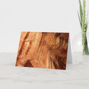 Striped Rock of Double Arch Alcove I from Zion Card