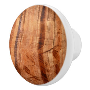 Striped Rock of Double Arch Alcove II at Zion Ceramic Knob