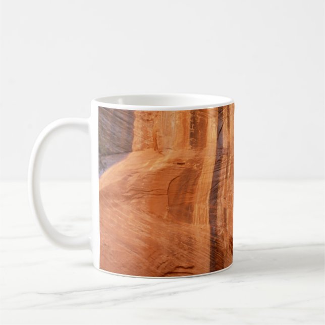 Striped Rock of Double Arch Alcove II at Zion Coffee Mug (Left)
