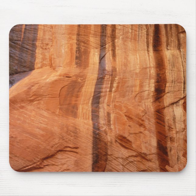 Striped Rock of Double Arch Alcove II at Zion Mouse Mat (Front)