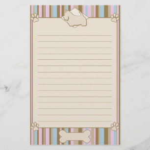 Striped Scottish Terrier Stationery