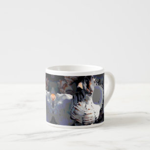 Striped Sea Shell Espresso Cup