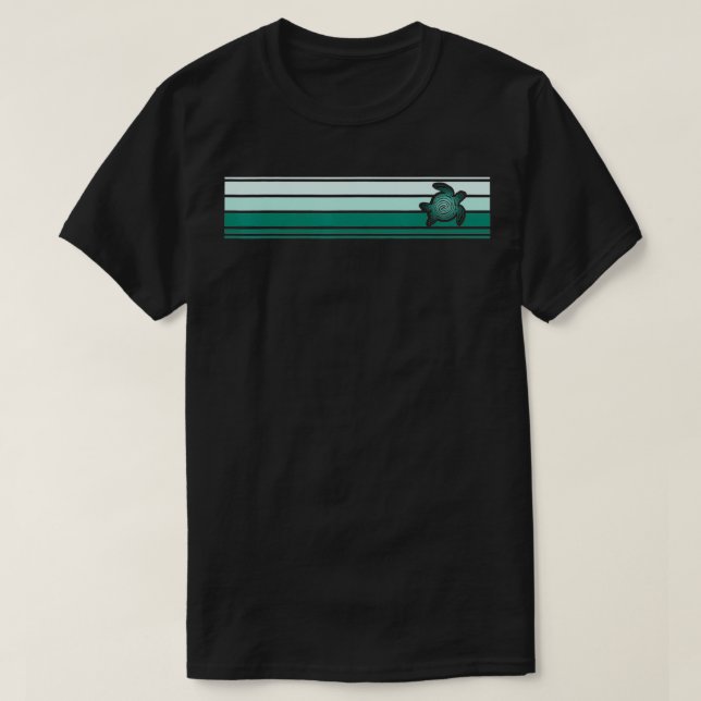Striped Sea Turtle Logo Tee  (Design Front)