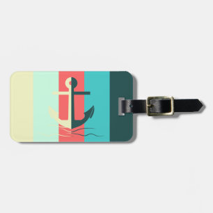 Striped Seafarer Luggage Tag
