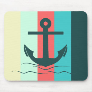 Striped Seafarer Mouse Mat