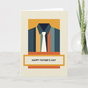 Striped Shirt Fathers Day Card