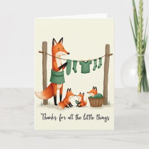 Striped Socks Family Card