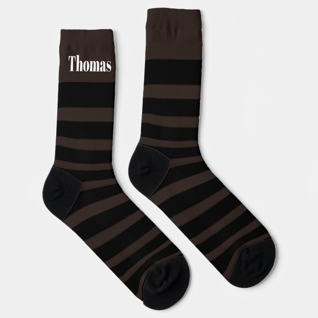 Striped Socks for Men Crew Socks (Right)