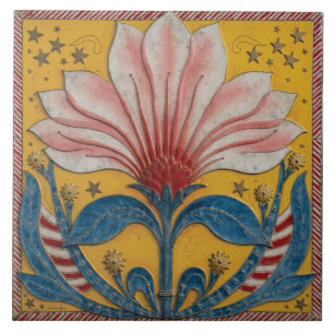 Striped Star-Gazer Tile