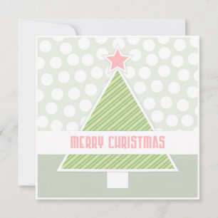 Striped & Starry: A Modern Tree Greeting Holiday Card