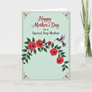 Striped Step Mothers Day Card