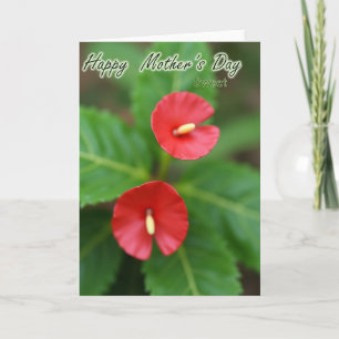 Striped Sweet Mothers Greeting Card