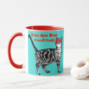 Striped Tabby cats You Are One Cool Cat Mug
