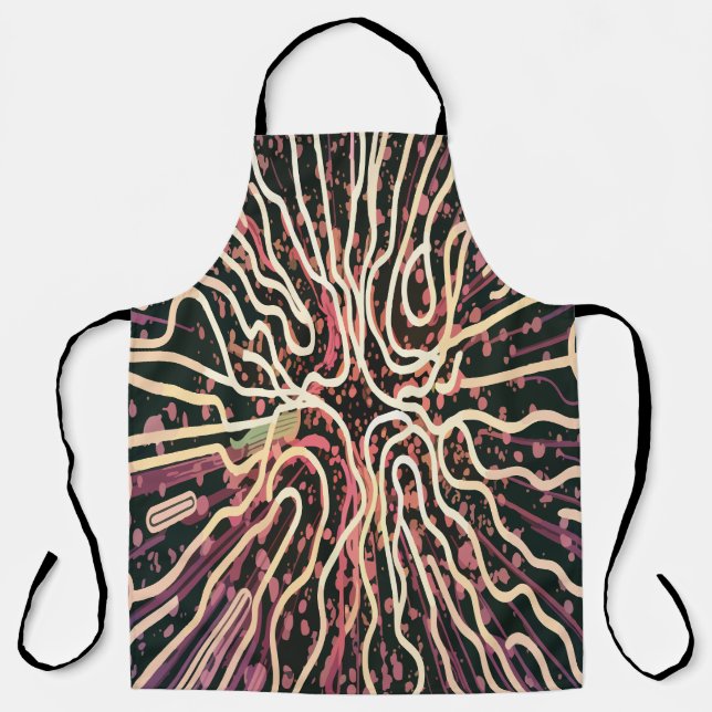 Striped texture apron (Front)