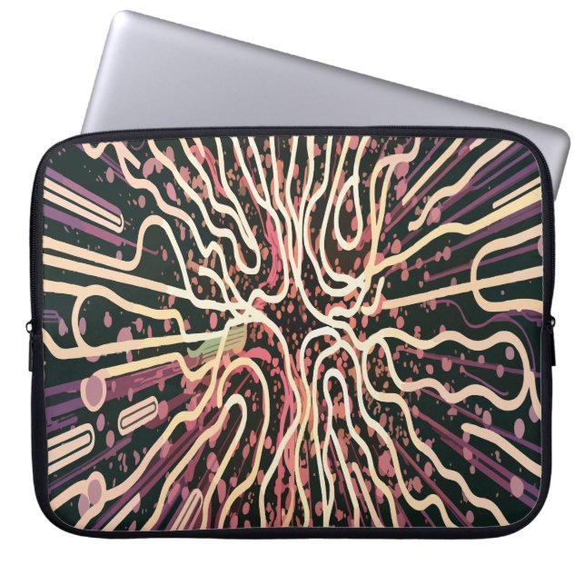 Striped texture laptop sleeve (Front)