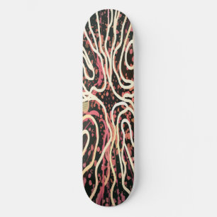 Striped texture skateboard