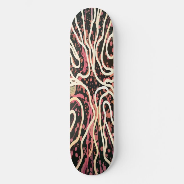 Striped texture skateboard (Front)