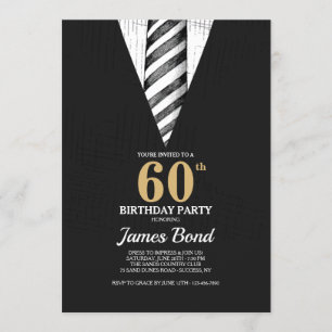 Striped Tie Invitation