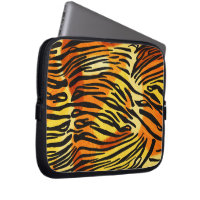 Striped Tiger Fur Print Pattern