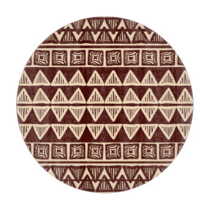 Striped Tribal: Ornamental Artwork. Cutting Board