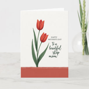 Striped Tulip Affection Card