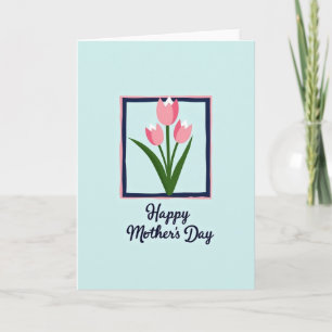 Striped Tulips Greeting Card