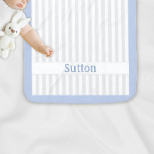 Striped Ultra Soft Children's Name Blanket