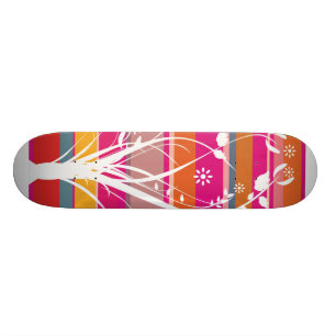 Striped Whimsy Skateboard