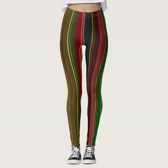 Striped Women's Leggings (Front)
