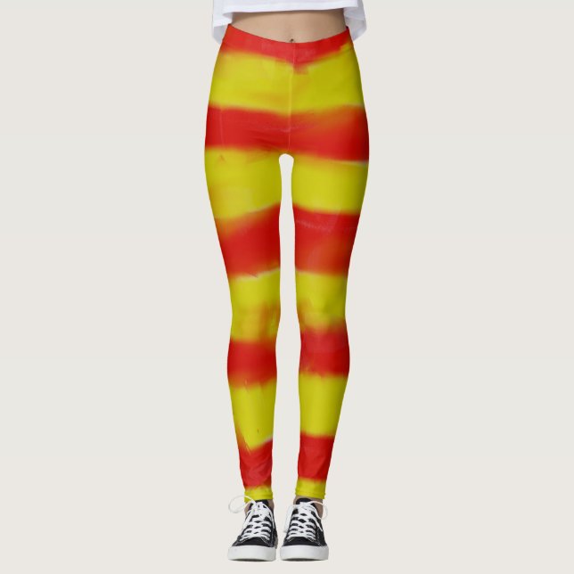 Striped Women's Leggings (Front)