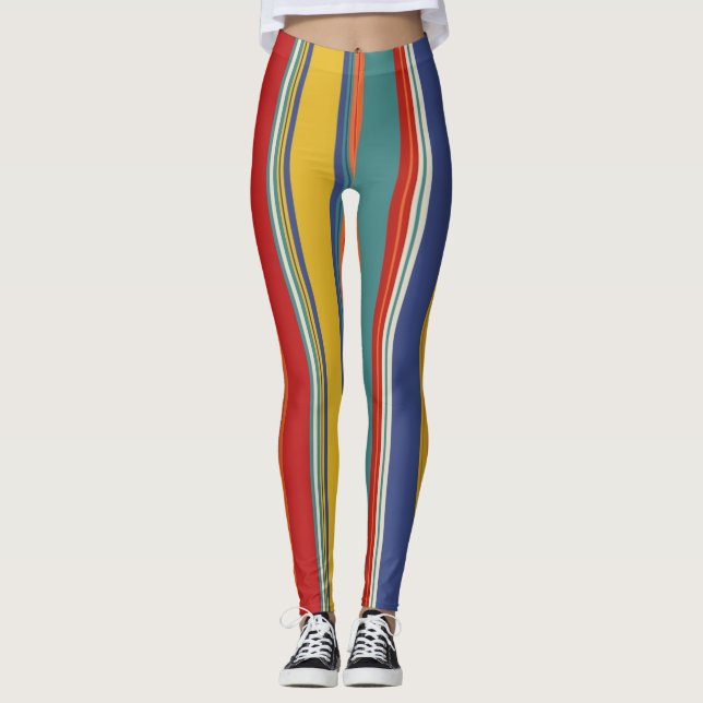 Striped Women's Leggings (Front)
