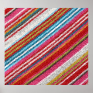 Striped woollen fabric: cosy, stylish poster